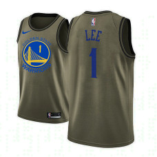 Golden State Warriors #1 Damion Lee Camo Military Camo Fashion 2022 Champions Jersey