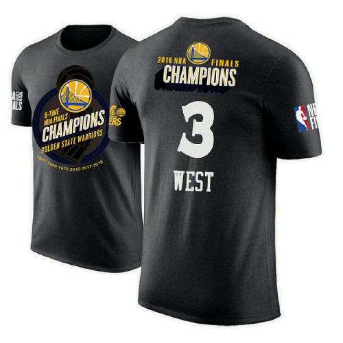 Golden State Warriors #3 David West 2018 Champions T-Shirt Golden State Warriors #3 David West 2018 Champions T-Shirt