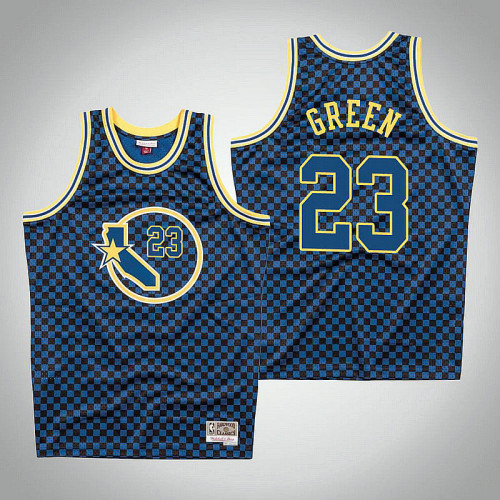 Golden State Warriors #23 Draymond Green Checkerboard 2022 Champions Jersey Golden State Warriors #23 Draymond Green Checkerboard 2022 Champions Jersey