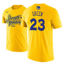 Golden State Warriors #23 Draymond Green Gold Name & Number T-Shirt Golden State Warriors #23 Draymond Green Gold Name & Number T-Shirt