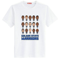 Golden State Warriors Cartoon White T-Shirt Golden State Warriors Cartoon White T-Shirt