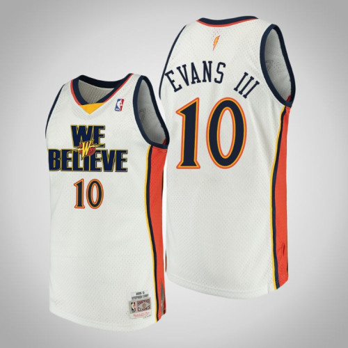 Golden State Warriors #10 Jacob Evans III White We Believe 2022 Champions Jersey Golden State Warriors #10 Jacob Evans III White We Believe 2022 Champions Jersey