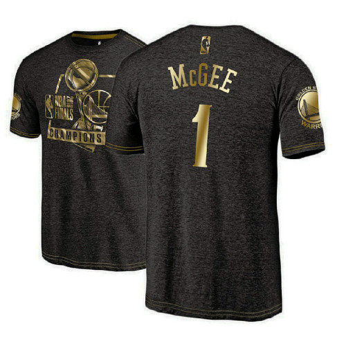 Golden State Warriors #1 JaVale McGee 2018 Champions T-Shirt Golden State Warriors #1 JaVale McGee 2018 Champions T-Shirt