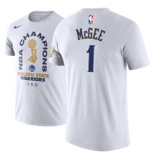 JaVale McGee Golden State Warriors 2018 Champions Parade White T-Shirt JaVale McGee Golden State Warriors 2018 Champions Parade White T-Shirt