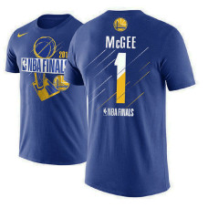 Golden State Warriors #1 JaVale McGee Royal Finals T-Shirt Golden State Warriors #1 JaVale McGee Royal Finals T-Shirt