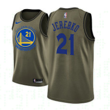 Golden State Warriors #21 Jonas Jerebko Camo Military Camo Fashion 2022 Champions Jersey