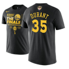Golden State Warriors #35 Kevin Durant Black Finals T-Shirt Golden State Warriors #35 Kevin Durant Black Finals T-Shirt