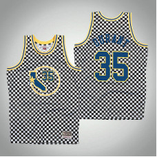 Kevin Durant Golden State Warriors #35 Checkerboard White Jersey