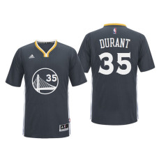Golden State Warriors #35 Kevin Durant Black Alternate Jersey