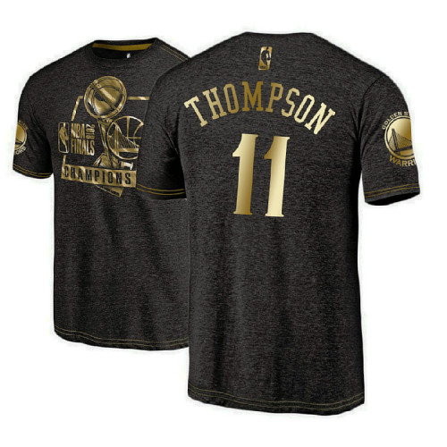 Golden State Warriors #11 Klay Thompson 2018 Champions T-Shirt Golden State Warriors #11 Klay Thompson 2018 Champions T-Shirt
