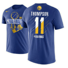 Golden State Warriors #11 Klay Thompson Royal Finals T-Shirt Golden State Warriors #11 Klay Thompson Royal Finals T-Shirt