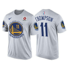 Golden State Warriors #11 Klay Thompson White Association T-Shirt Golden State Warriors #11 Klay Thompson White Association T-Shirt