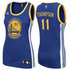 Women's Golden State Warriors #11 Klay Thompson Blue Road 2022 Champions Jersey Women's Golden State Warriors #11 Klay Thompson Blue Road 2022 Champions Jersey