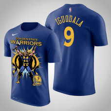 Golden State Warriors #9 Andre Iguodala Royal Marvel Thor for Asgard T-Shirt Golden State Warriors #9 Andre Iguodala Royal Marvel Thor for Asgard T-Shirt