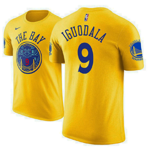 Golden State Warriors #9 Andre Iguodala Gold City T-Shirt Golden State Warriors #9 Andre Iguodala Gold City T-Shirt