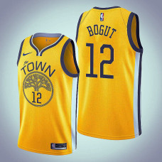 Golden State Warriors #12 Andrew Bogut Yellow Earned Jersey Golden State Warriors #12 Andrew Bogut Yellow Earned Jersey
