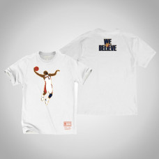 Baron Davis Golden State Warriors #5 White We Believe Dunk T-Shirt