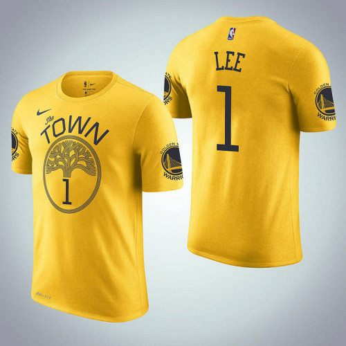 Damion Lee Golden State Warriors Earned Edition Yellow T-Shirt Damion Lee Golden State Warriors Earned Edition Yellow T-Shirt