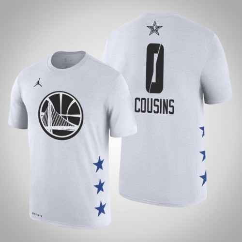 Golden State Warriors #0 DeMarcus Cousins White 2019 All-Star T-Shirt Golden State Warriors #0 DeMarcus Cousins White 2019 All-Star T-Shirt