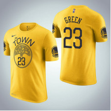 Golden State Warriors #23 Draymond Green Yellow Earned T-Shirt Golden State Warriors #23 Draymond Green Yellow Earned T-Shirt