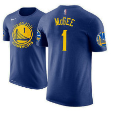 Golden State Warriors #1 JaVale McGee Royal Icon T-Shirt