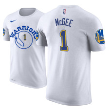 Golden State Warriors #1 JaVale McGee White Hardwood Classics T-Shirt Golden State Warriors #1 JaVale McGee White Hardwood Classics T-Shirt