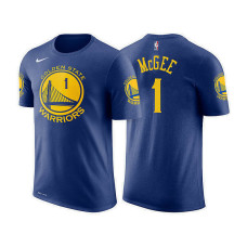 Golden State Warriors #1 JaVale McGee Blue Icon T-Shirt
