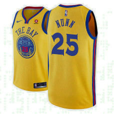 Golden State Warriors #25 Kendrick Nunn Gold City 2022 Champions Jersey