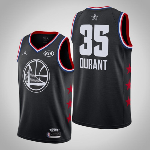 2019 All-Star Kevin Durant Golden State Warriors #35 Black Jersey
