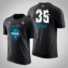 Golden State Warriors #35 Kevin Durant Black 2019 All-Star T-Shirt Golden State Warriors #35 Kevin Durant Black 2019 All-Star T-Shirt