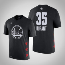 Golden State Warriors #35 Kevin Durant Black 2019 All-Star T-Shirt