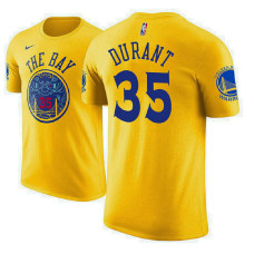 Golden State Warriors #35 Kevin Durant Gold City T-Shirt