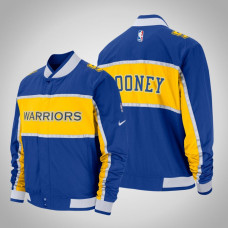 Golden State Warriors #5 Kevon Looney Royal Courtside Icon Jacket