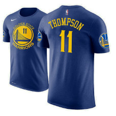 Golden State Warriors #11 Klay Thompson Royal Icon T-Shirt