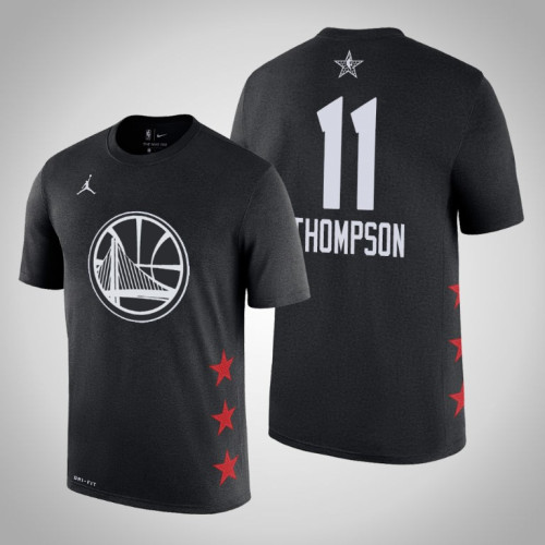 Golden State Warriors #11 Klay Thompson Black 2019 All-Star T-Shirt Golden State Warriors #11 Klay Thompson Black 2019 All-Star T-Shirt