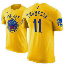 Klay Thompson Golden State Warriors #11 City Edition Gold T-Shirt Klay Thompson Golden State Warriors #11 City Edition Gold T-Shirt