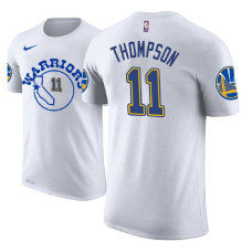 Golden State Warriors #11 Klay Thompson White Hardwood Classics T-Shirt Golden State Warriors #11 Klay Thompson White Hardwood Classics T-Shirt