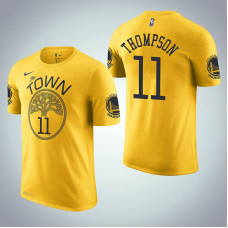 Golden State Warriors #11 Klay Thompson Yellow Earned T-Shirt Golden State Warriors #11 Klay Thompson Yellow Earned T-Shirt