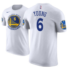 Golden State Warriors #6 Nick Young White Association T-Shirt