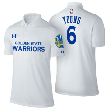Golden State Warriors #6 Nick Young White Association Polo