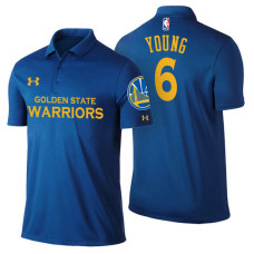 Golden State Warriors #6 Nick Young Royal Icon Polo