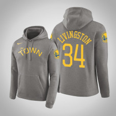 Shaun Livingston Golden State Warriors #34 Gray Earned Hoodie Shaun Livingston Golden State Warriors #34 Gray Earned Hoodie