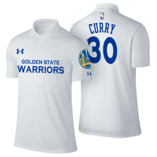 Golden State Warriors #30 Stephen Curry White Association Polo Golden State Warriors #30 Stephen Curry White Association Polo