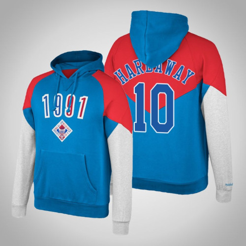Golden State Warriors #10 Tim Hardaway Royal 1991 All-Star Hoodie Golden State Warriors #10 Tim Hardaway Royal 1991 All-Star Hoodie