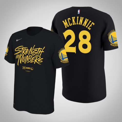 Golden State Warriors #28 Alfonzo McKinnie Playoffs Bound T-Shirt Golden State Warriors #28 Alfonzo McKinnie Playoffs Bound T-Shirt