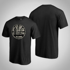Golden State Warriors Camouflage Cloak Black Team T-shirt