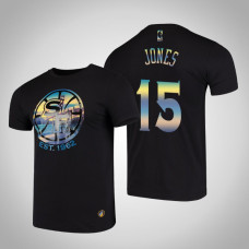 Golden State Warriors Damian Jones #15 Black City Landmark Short Sleeve T-Shirt