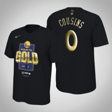 Golden State Warriors DeMarcus Cousins #0 Rivalry 2019 Finals Bound Black T-Shirt