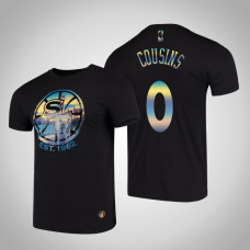 Golden State Warriors DeMarcus Cousins #0 Black City Landmark Short Sleeve T-Shirt Golden State Warriors DeMarcus Cousins #0 Black City Landmark Short Sleeve T-Shirt