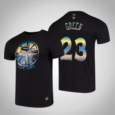 Golden State Warriors Draymond Green #23 Black City Landmark Short Sleeve T-Shirt Golden State Warriors Draymond Green #23 Black City Landmark Short Sleeve T-Shirt